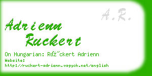 adrienn ruckert business card